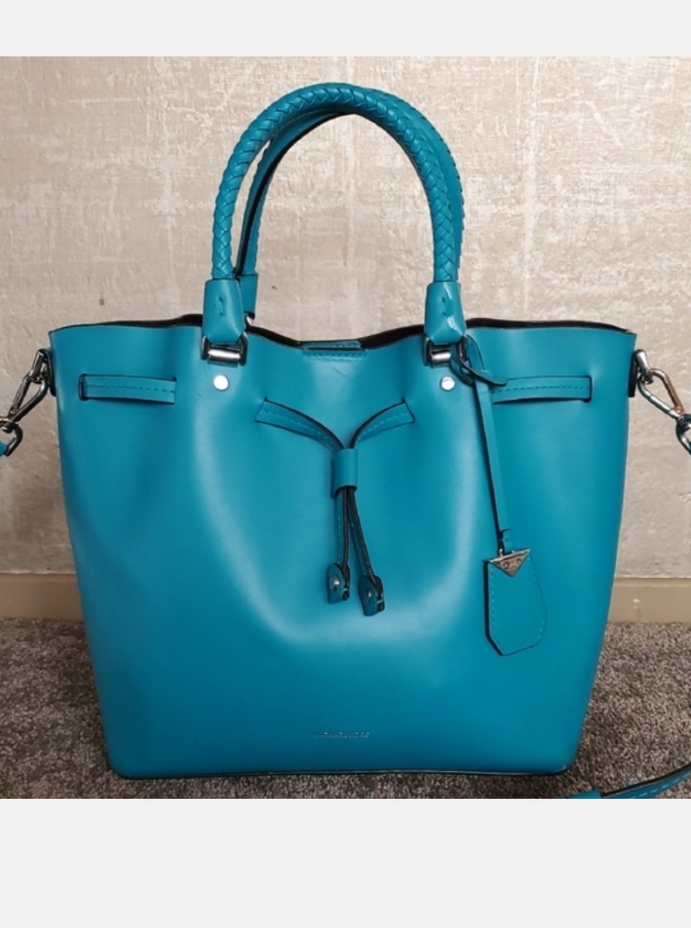 Michael Kors Teal Blakely Bucket Bag